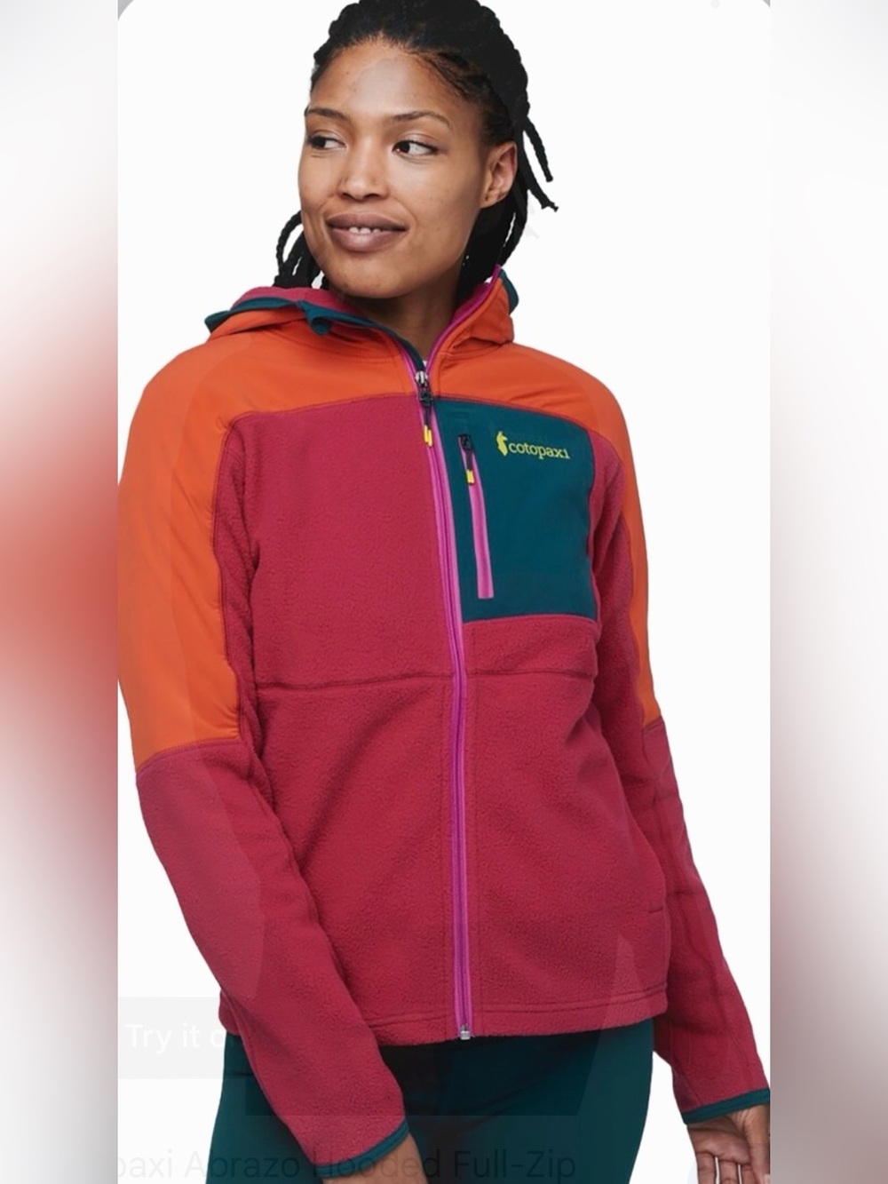 Cotopaxi Women’s Abrazo Hooded Full-Zip Fleece Jacket